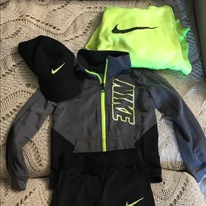 4 Piece Nike Track Suit and Hoodie